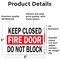 Signmission Keep Closed Fire Door Do Not Block OSHA ANSI Sign, Vinyl Decal, 5in W x 3.5in L, 2PK OS-2PACK-MISC-D-35-L-19500 - alternate 6